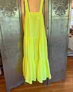 Mira Mikati Neon Yellow Maxi Dress Size EU 34 — 04 back