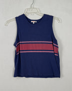 Sundry Navy Striped Sleeveless Top Size 2 — 01 front