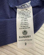 Sundry Navy Striped Sleeveless Top Size 2 — 04 tag 2