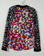 Peter Pilotto Floral Print Long Sleeve Top Size M-M — 01 front