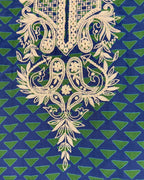 Sulu Blue Green Embroidered Dress — 03 detail