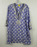 Roberta Roller Rabbit Cotton Tunic Pheasant Blouse — 01 front