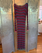 Zara Knit Striped Maxi Dress Size EUR M (USA M, MEX 28) — 02 front 2