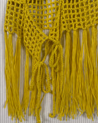 Yellow Fringe Halter Top — 03 detail