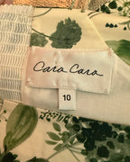 Cara Cara Claire Dress in Olive Hanging Orchids Size 10 — 06 tag