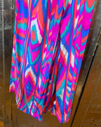 Alice + Trixie Pink Blue Geometric Maxi Dress — 03 detail 2