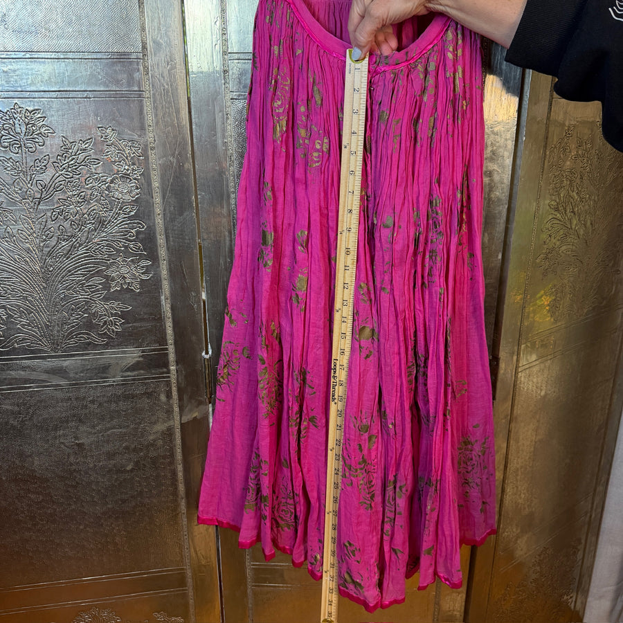 Alice + Trixie Hot Pink Halter Maxi Dress — 01 front