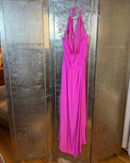 Alice + Trixie Hot Pink Halter Maxi Dress — 02 back
