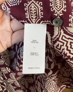 Maroon Print Blouse — 03 tag