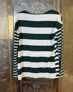 Joseph Green Striped Blouse — 02 back