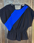 i Kandi Navy Blue Colorblock Blouse — 02 back