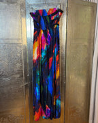 Alice + Trixie Colorful Silk Maxi Dress — 01 front
