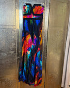 Alice + Trixie Colorful Silk Maxi Dress — 02 back