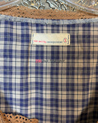 Odd Molly Blue Plaid Lace Blouse — 05 tag
