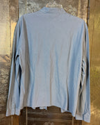 Brooks Brothers Blue Blouse Size 16 — 03 back 2