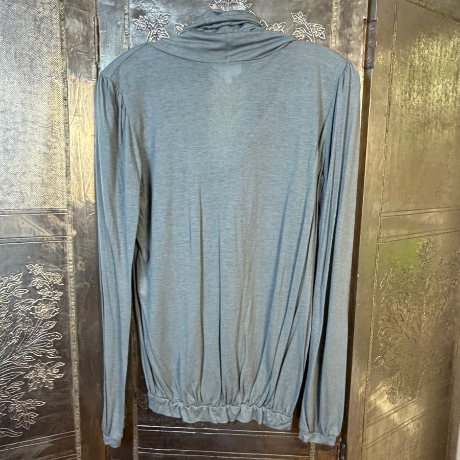 Gray Dolman Sleeve Sweater — 01 front