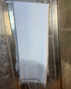 Gray Fringe Scarf — 01 front