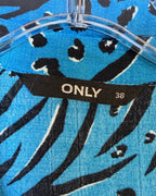 ONLY Blue Animal Print Dress Size EU 38 (UK 10) — 03 tag