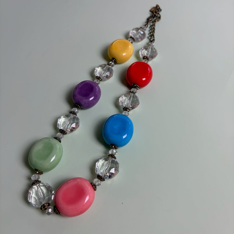Multicolor Beaded Necklace — 01 front