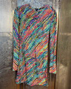 Oasis Multicolor Abstract Top Size 12-38 — 01 front