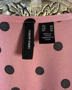 Vero Moda Pink Polka Dot Garment — 04 tag