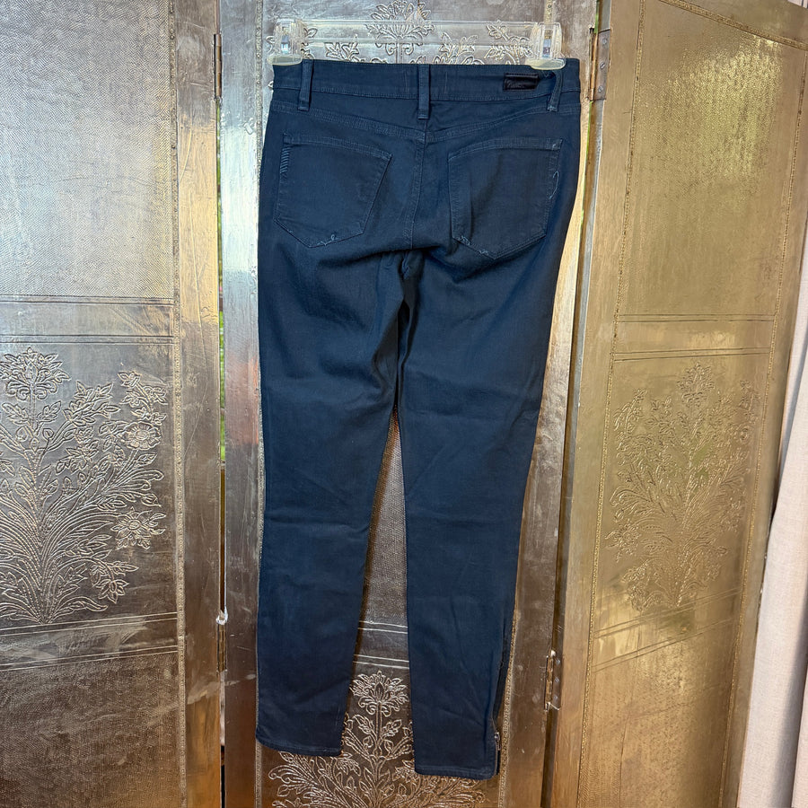 Paige Navy Trousers Size 26 — 01 front