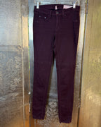 rag & bone - JEAN Burgundy Skinny Jeans Size 26 — 01 front