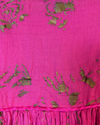 Pink Metallic-Print Strapless Maxi Dress — 05 detail