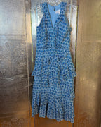 Saloni Blue Geometric Garment Size UK 10 (US 6) — 01 front