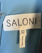 Saloni Blue Geometric Garment Size UK 10 (US 6) — 05 tag