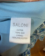 Saloni Blue Geometric Garment Size UK 10 (US 6) — 06 tag 2