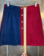 Express Colorblock Suede Mini Skirt — 05 detail 3