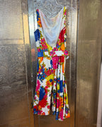 Multicolor Floral Dress — 01 front