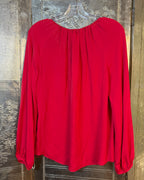 Diane von Furstenberg Red Blouse Size S — 01 front