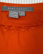 Zara Woman Orange Studded Top Size EUR M (USA M, MEX 28) — 04 tag