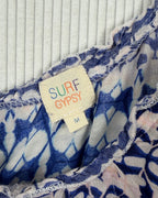 Surf Gypsy Blue White Tassel Top Size M — 05 tag