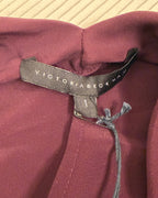 Victoria Beckham Burgundy Sleeveless Dress — 04 detail 2
