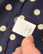 J.Crew Navy Polka Dot Tee Size 12 — 05 tag 2