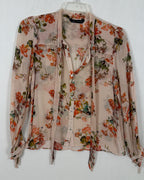 Zara Woman Floral Blouse Size EUR L (MEX 30) — 01 front