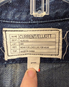 Current-Elliott Dark Denim Shirt — 03 tag