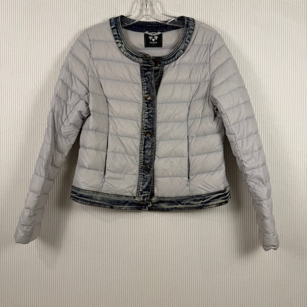 Gray Puffer Jacket — 01 front