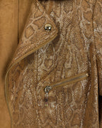 Insight New York Brown Leather Jacket Size 6 — 03 detail