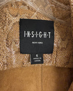 Insight New York Brown Leather Jacket Size 6 — 04 tag