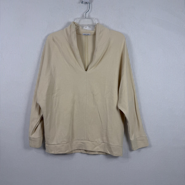 Tomas Maier Beige Knit Top — 01 front
