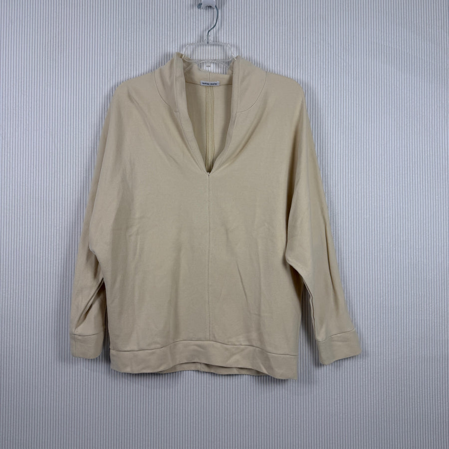 Tomas Maier Beige Knit Top — 01 front