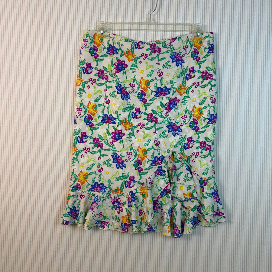 Dianne Keessee Floral Skirt — 01 front