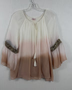 Scandal Ombre Embellished Blouse — 01 front