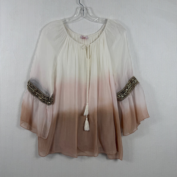 Scandal Ombre Embellished Blouse — 01 front