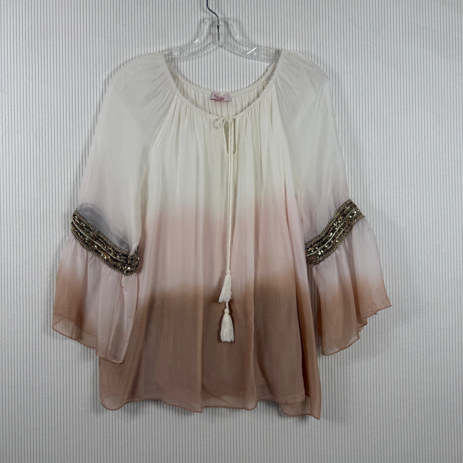 Scandal Ombre Embellished Blouse — 01 front