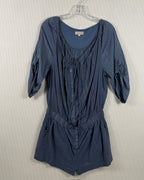 Blue Ruched Dress — 01 front